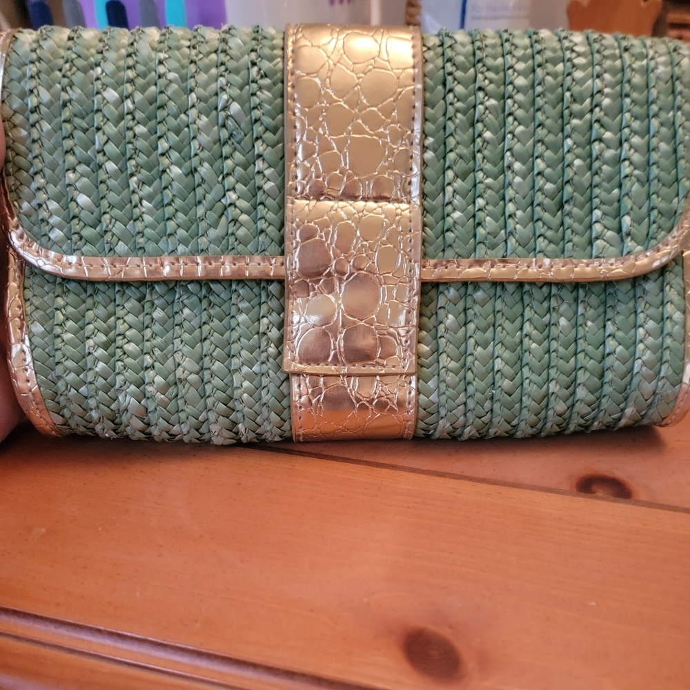 Green and Gold clutch